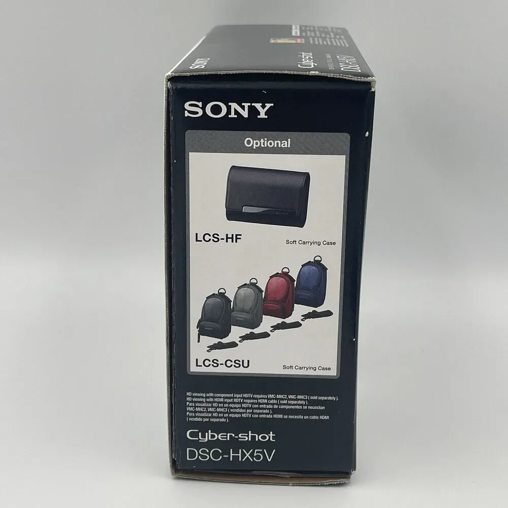 Sony Cyber-shot DSC-HX5V 10.2MP Digital Camera - Black (Full Box & Accessories)